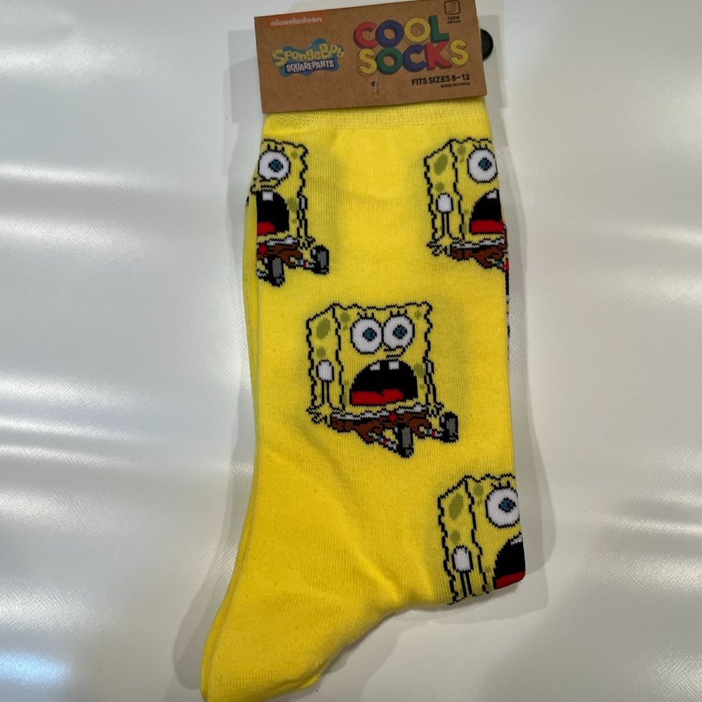 Cool Socks Spongebob Squarepants Socks Yellow